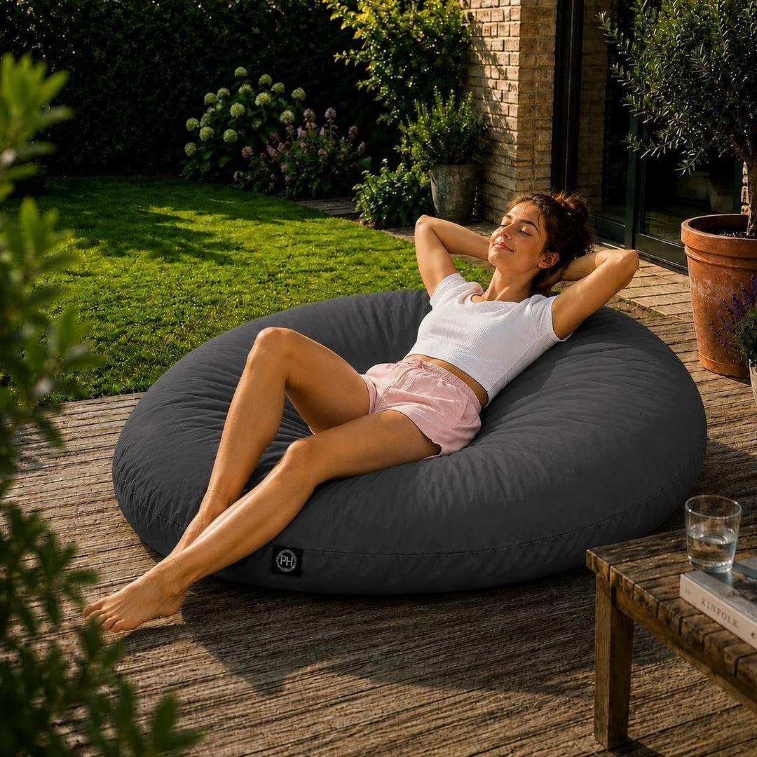 PATCH HOME Sitzsack 2 in 1 Sitzkissen Bodenkissen für Erwachsene &amp; Kinder - Gaming mit Füllung Kisse