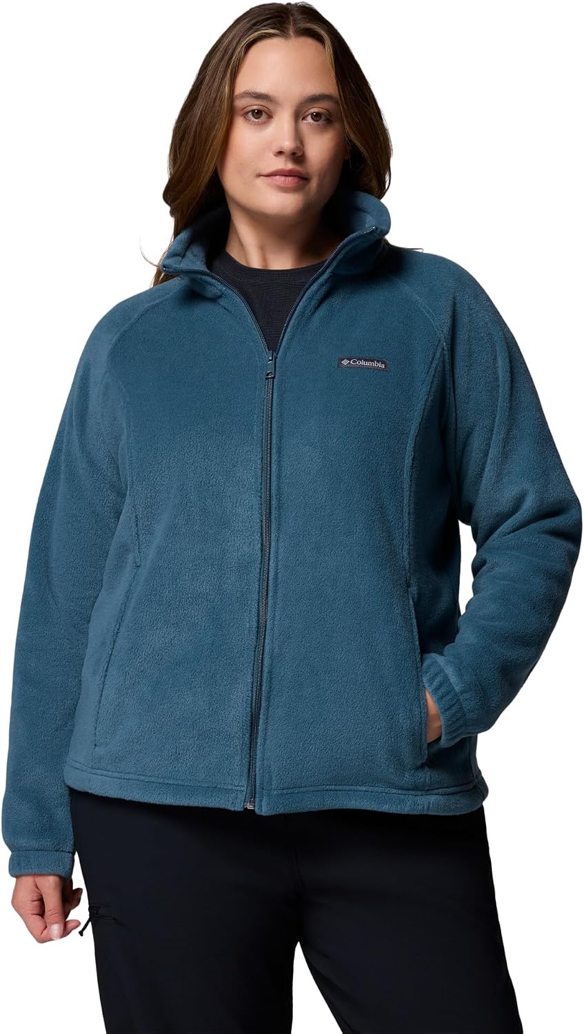 Columbia Benton Springs Damen-Fleecejacke mit durchgehendem Reissverschluss XS Petite Everblue, XS P