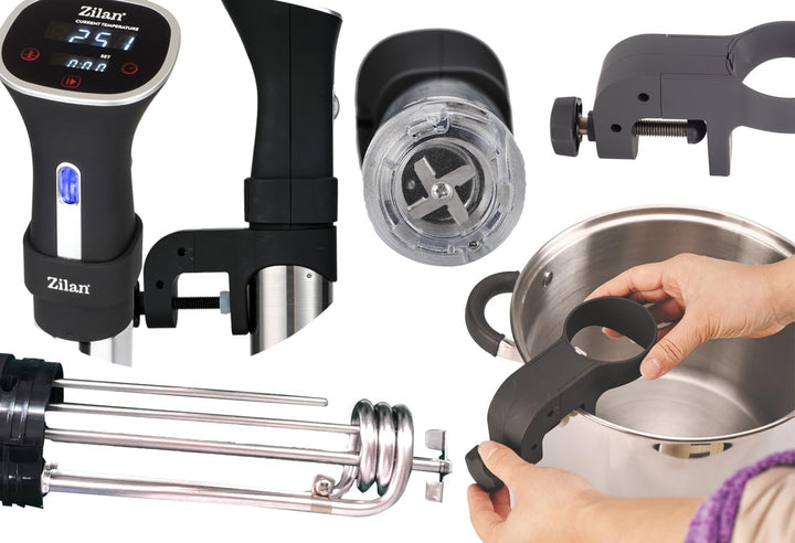 Sous Vide Garer | 800 Watt | 99h Timer | Temperatureinstellung in 0,5°C Schritten, 20-100°C | Präzis