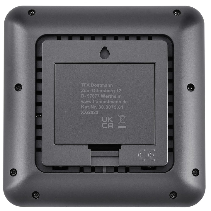 TFA Dostmann Thermo-Hygrometer mit 3 Sendern Klima@Home2, 30.3075.01, Temperatur/Luftfeuchtigkeit in