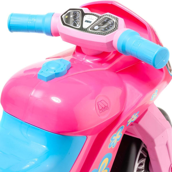 MOLTO | Rosa Cross Scooter + Pink Mlt Helm | Geländegängiger Roller | Sicheres & Robustes Kinderspie