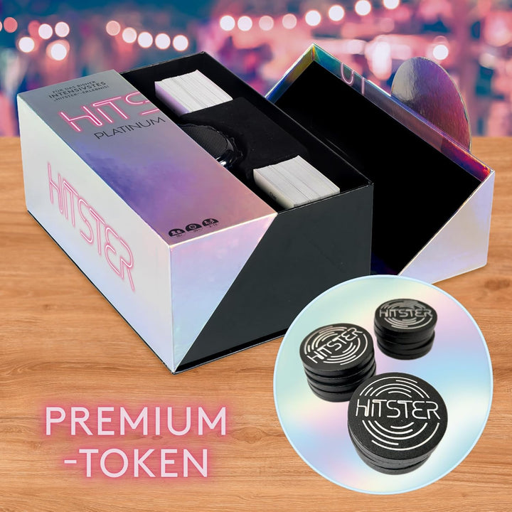 Hitster Platin-Edition – Musik-Partyspiel mit 500 Songs aus Pop, Rock, Hip-Hop, Dance & mehr, inkl.