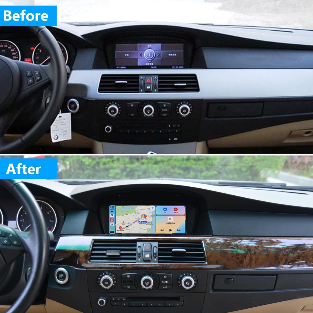 PEMP 8.8“ Linux Bildschirm für BMW E60 E90 CCC Verkabelte und drahtlose CarPlay Nachrüstung Android