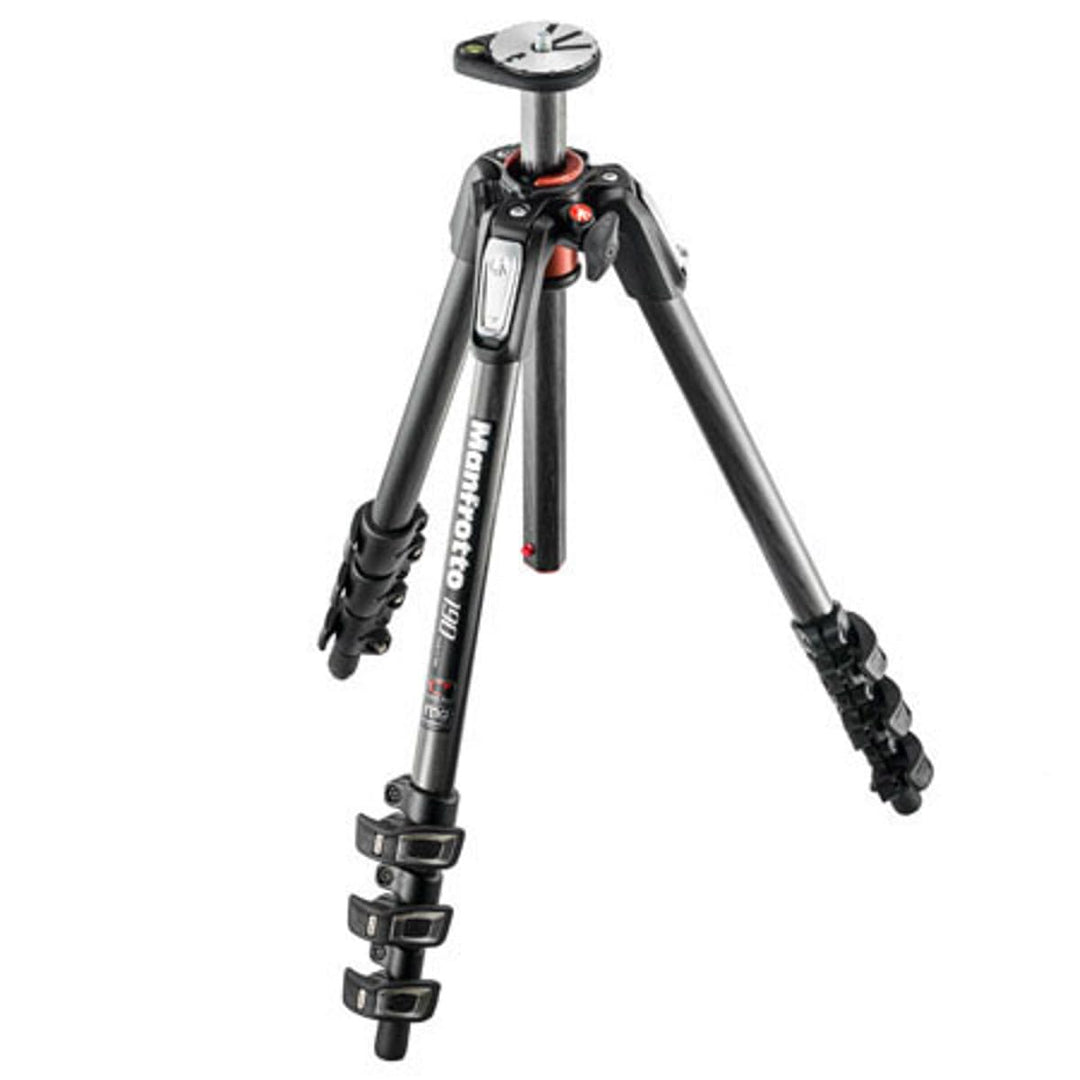 Manfrotto MT190CXPRO4 Stativ aus Kohlefaser, 4 Abschnitte, Schwarz Carbon Fibre 4 Segm Stativ, Carbo