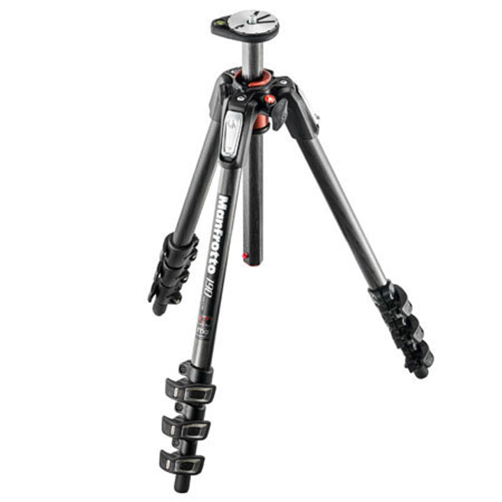 Manfrotto MT190CXPRO4 Stativ aus Kohlefaser, 4 Abschnitte, Schwarz Carbon Fibre 4 Segm Stativ, Carbo
