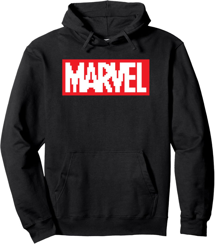 Marvel Logo Retro 8-Bit Pixel Art Style Classic Pullover Hoodie
