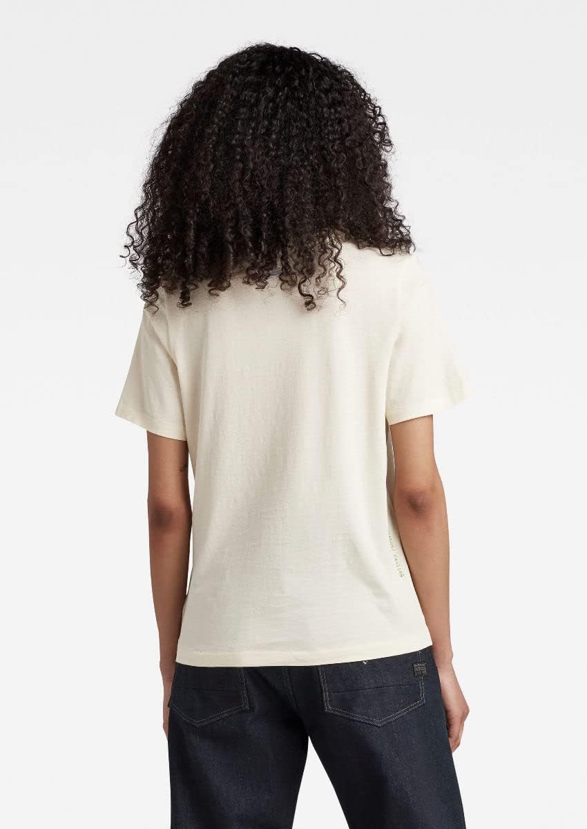 G-STAR RAW Damen Type Face Graphic Top Tops XXS Weiss (Papyrus D22337-4107-d113), XXS Weiss (Papyrus