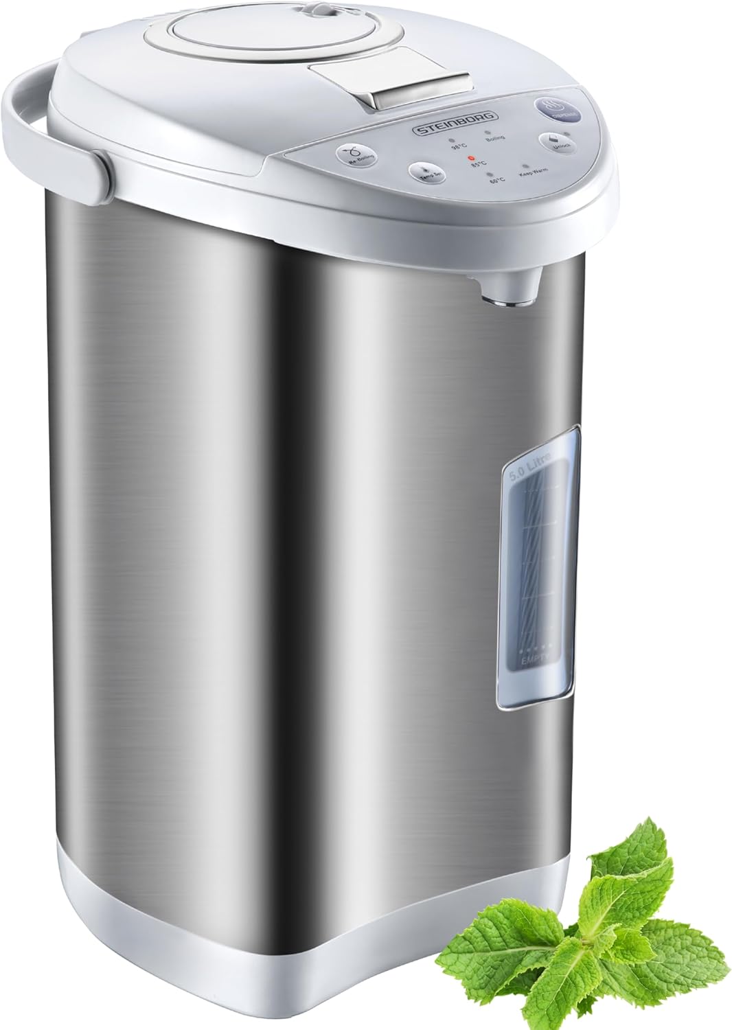 Thermopot 5 Liter | Perfekt für Glühwein geeignet | Edelstahl Heisswasserspender | Glühweinkocher |