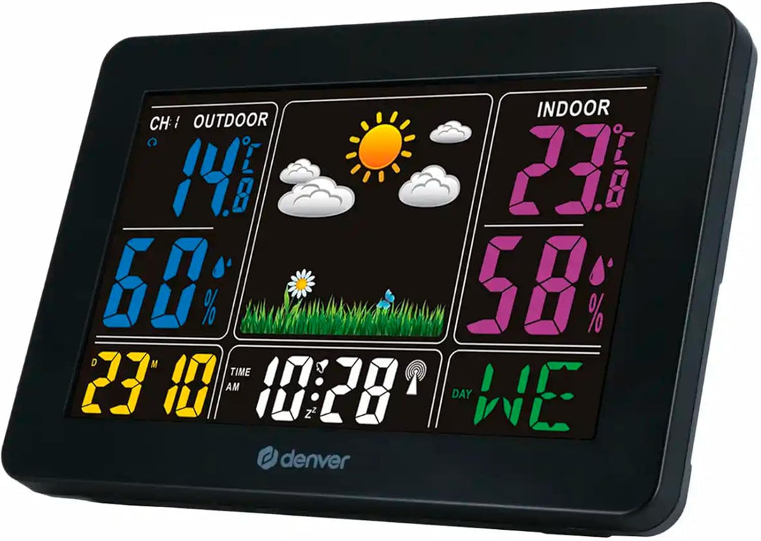 Denver Wetterstation 'WS-540' mit Aussensensor, Alarmfunktion und Farbdisplay, sowie Messung von Tem