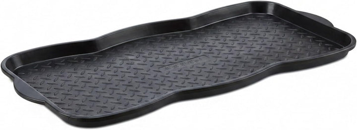 Relaxdays 2X Schuhabtropfschale gross, Kunststoff Schuhablage für 6 Schuhe, Profil Schmutzfang, HxBx