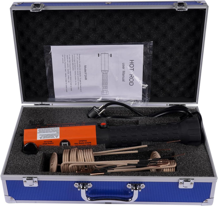 1200W Magnetisches Induktionsheizgerät-Set 220V, Bolzen-Induktionsheizgerät mit 10 Induktionsspulen,