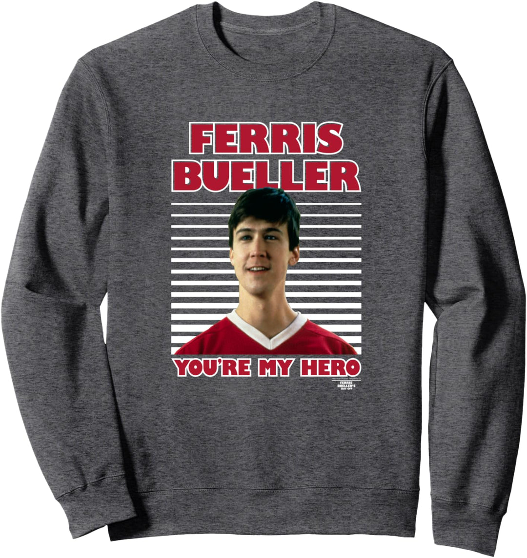 Ferris Bueller's Day Off My Hero White Stripes Photo Sweatshirt
