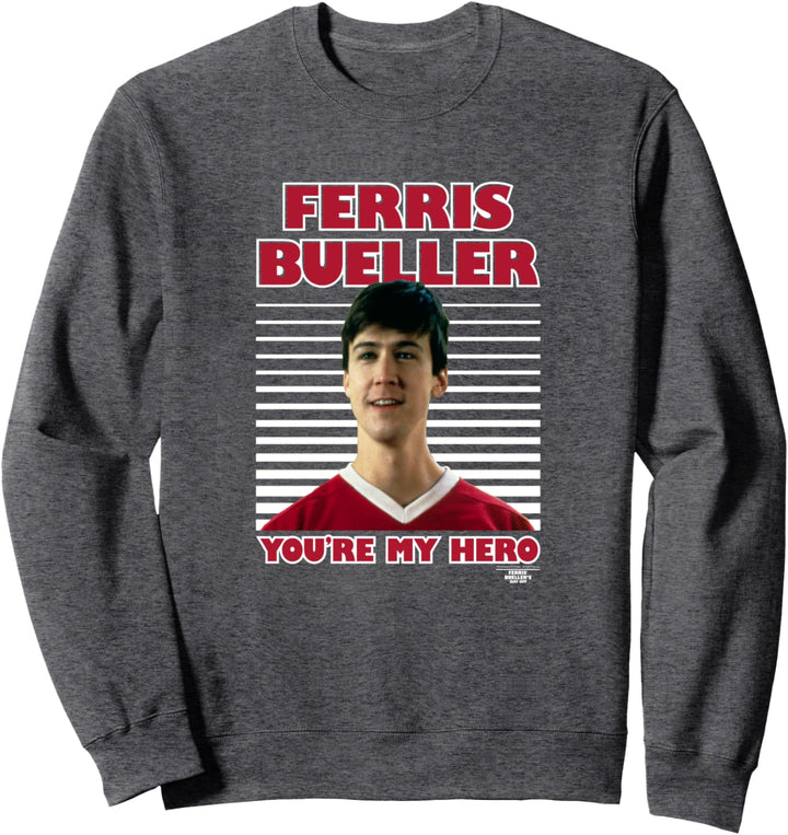 Ferris Bueller's Day Off My Hero White Stripes Photo Sweatshirt