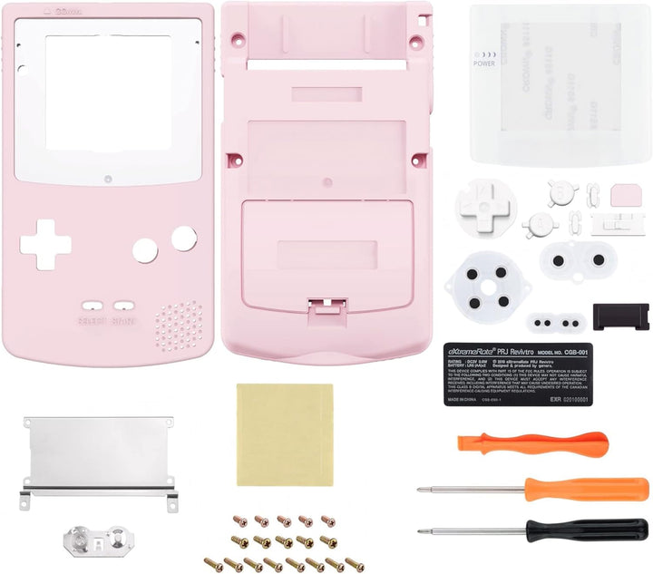 eXtremeRate IPS Ready Upgraded Case&Button für Gameboy Color, DIY-Ersatz Full Hülle Gehäuse Set für