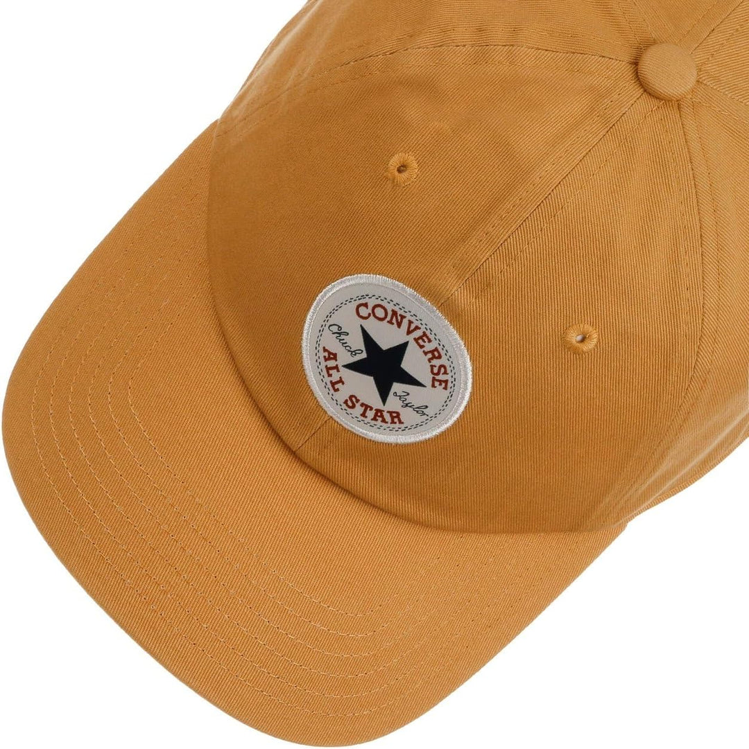 Converse Mütze Kappe Core Classic Baseball Cap Basecap Baumwollcap Metallschnalle, Pastellgelb