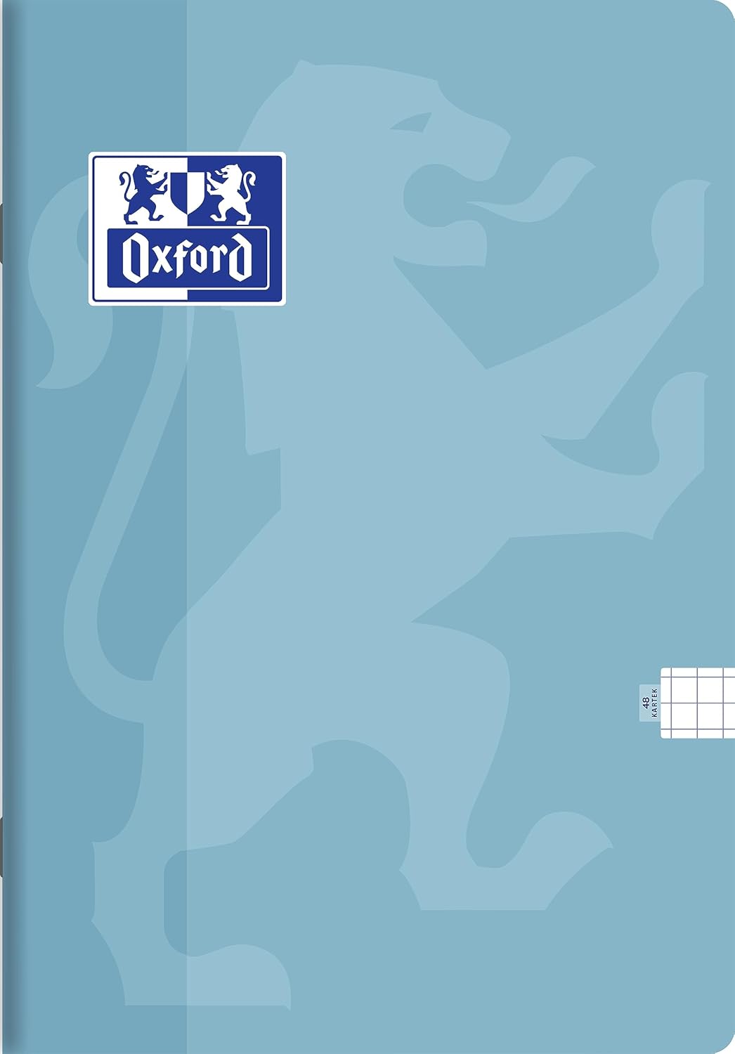 Oxford Touch Schulheft A6 Kladde 48 karierte Blätter mit Seitenrand, Optik Paper 90 g, Polypropylen