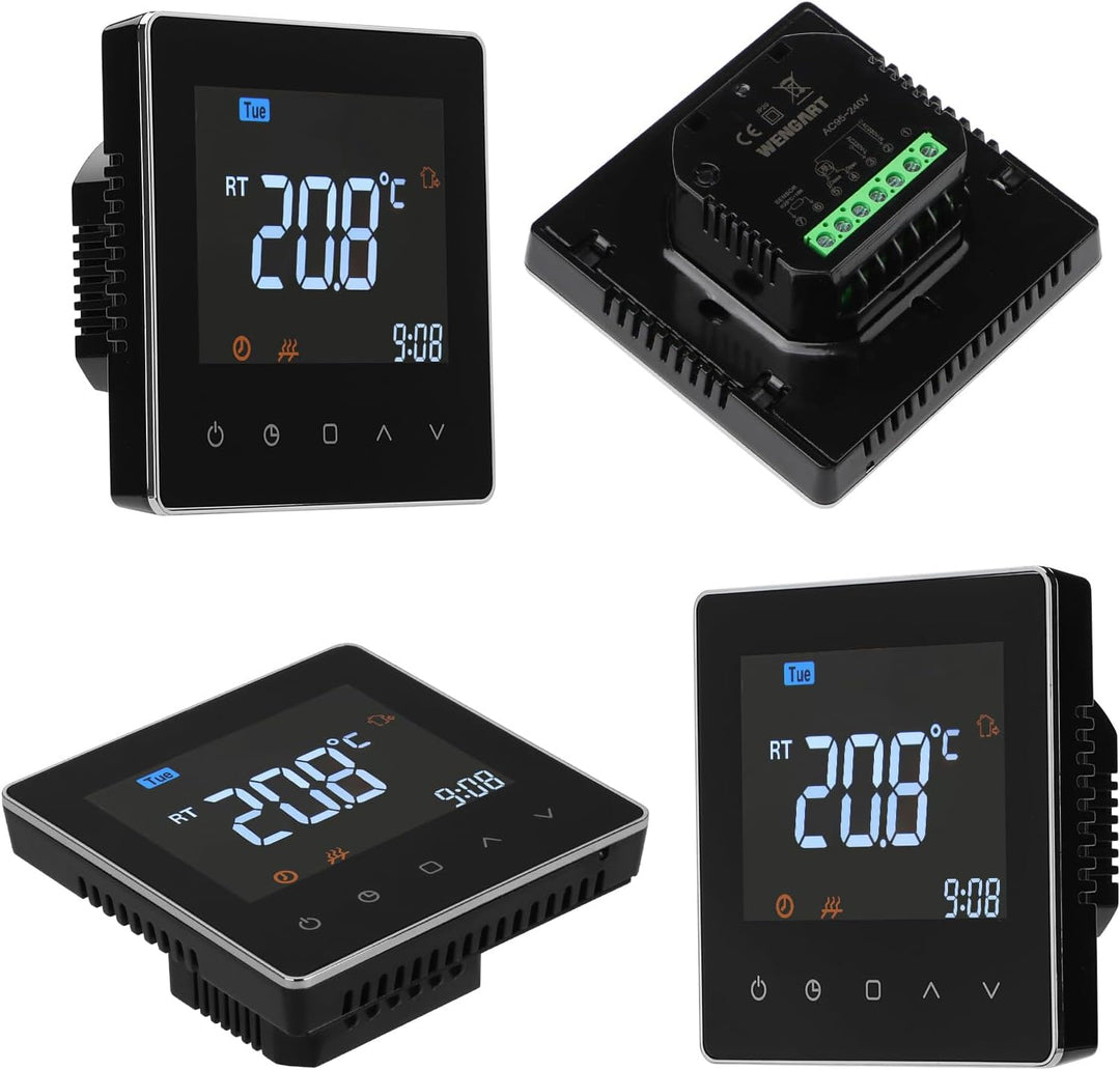 Wengart Digitaler Thermostat WG538,Thermostatsteuerung für den Innenbereich,wöchentliche Programmier