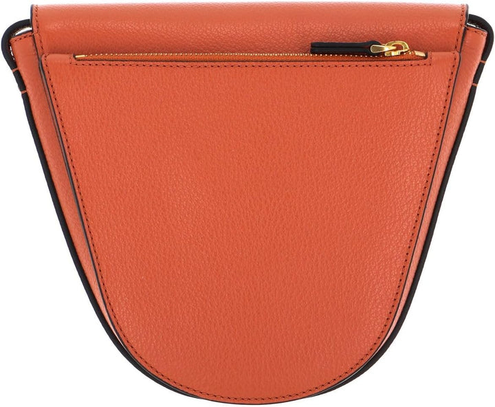 Coccinelle Josephine Crossbody Grained Leather Chestnut
