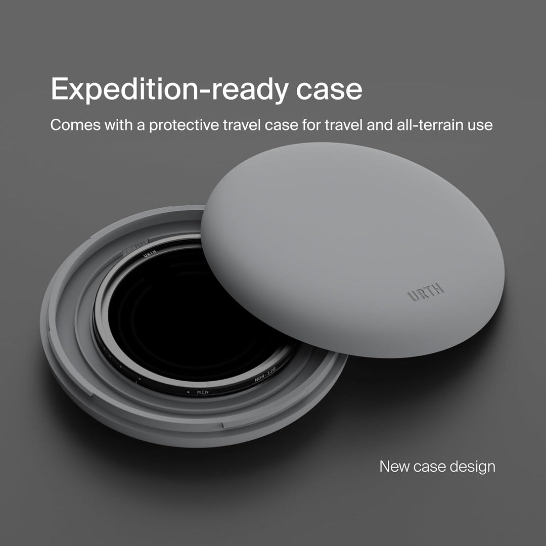 Urth 82 mm Variabler Graufilter ND8-128 (3-7 Stop) ND Filter (Plus) — Neutraldichte, 20-lagig nanobe