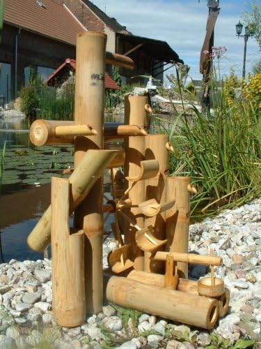 Bambus-Wasserspiel Wasserfall Brunnen Gartendekoration Teich Deko #2, #2