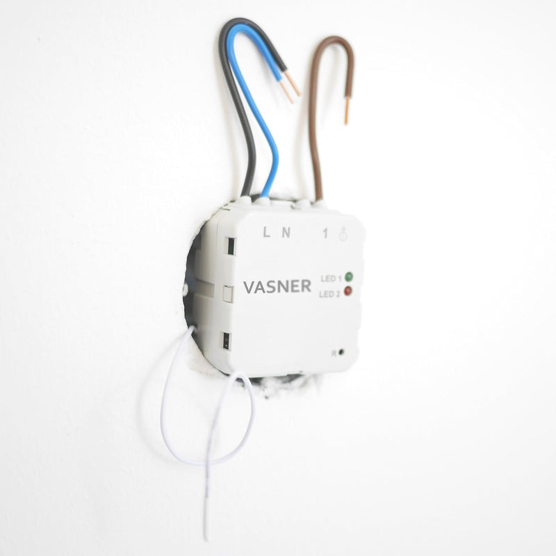 VASNER Funk Raumthermostat Set VFTB-US Unterputz für Infrarotheizung, digital, bis 9 Empfänger, prog