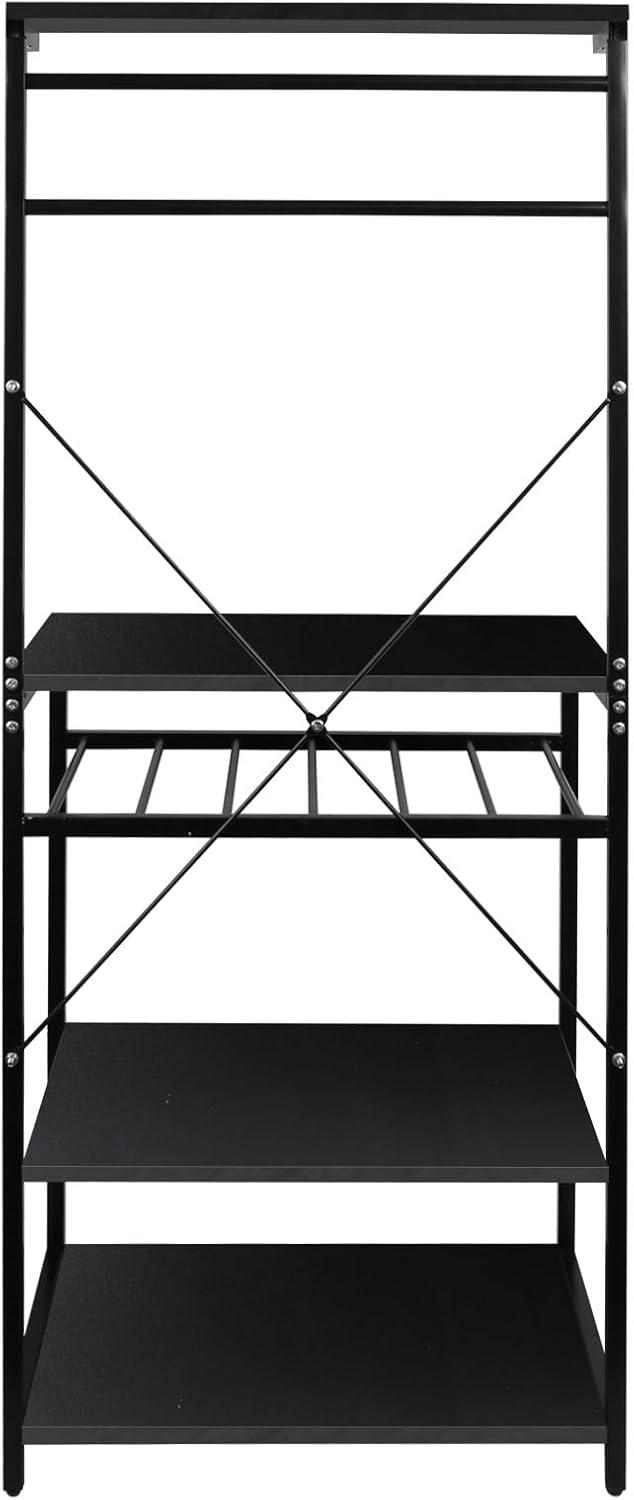 LANTUS Küchenregal, Kaffeebar mit Arbeitsplatte, Halterung für Mikrowelle, Organizer für Küche, für