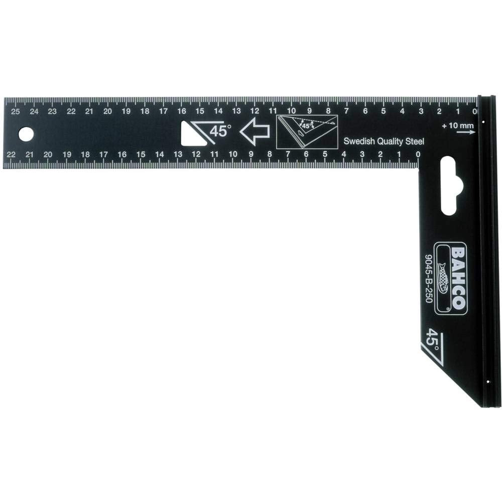 Bahco 9045-B-300 Präzisions-Stahlwinkel 300mm 300 mm, 300 mm