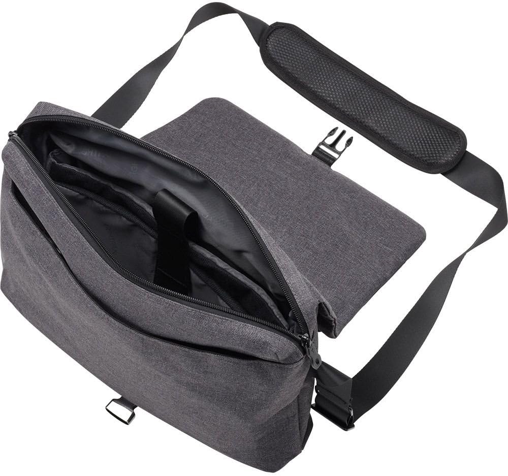 LIGHTPAK 46165 Umhängetasche Walker, Tragetasche aus Polyester, Laptop-Tasche bis 15 Zoll und Organi