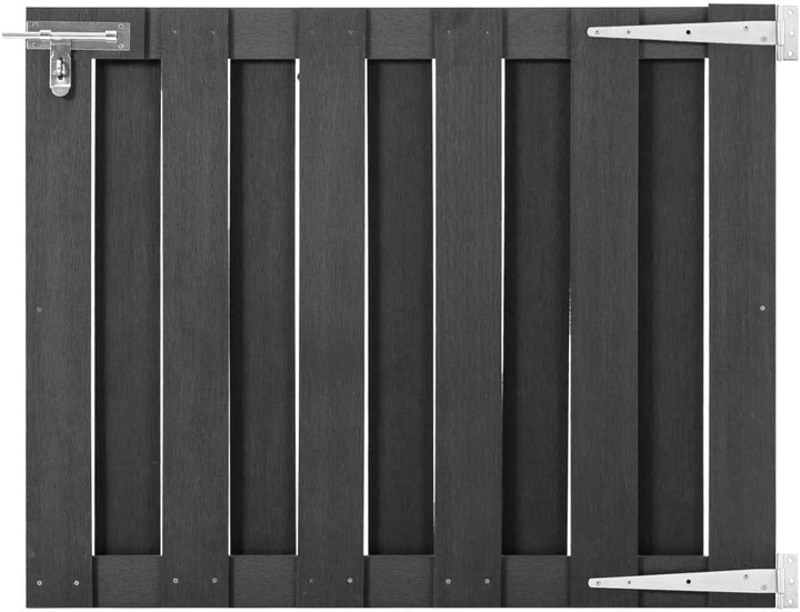 vidaXL Gartentor mit Gleitverschluss Schrauben Zauntor Zauntür Gartentür Hoftor Hoftür Pforte Tür To