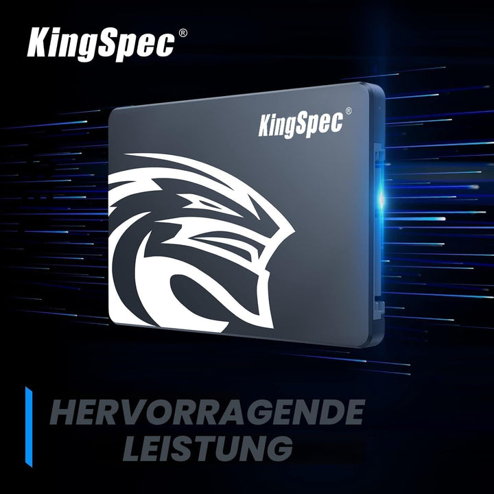 KingSpec 512GB 2.5" SATA Festplatte Intern SSD SATA 3 interne SSD 3D NAND Flash, 2.5 Zoll kompatibel