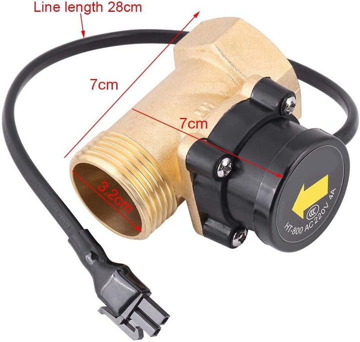 VIFER Schalter für Durchflusssensor, HT-800 G1, Gewinde 220 V, Schalter für Wasserdurchfluss, Wasser