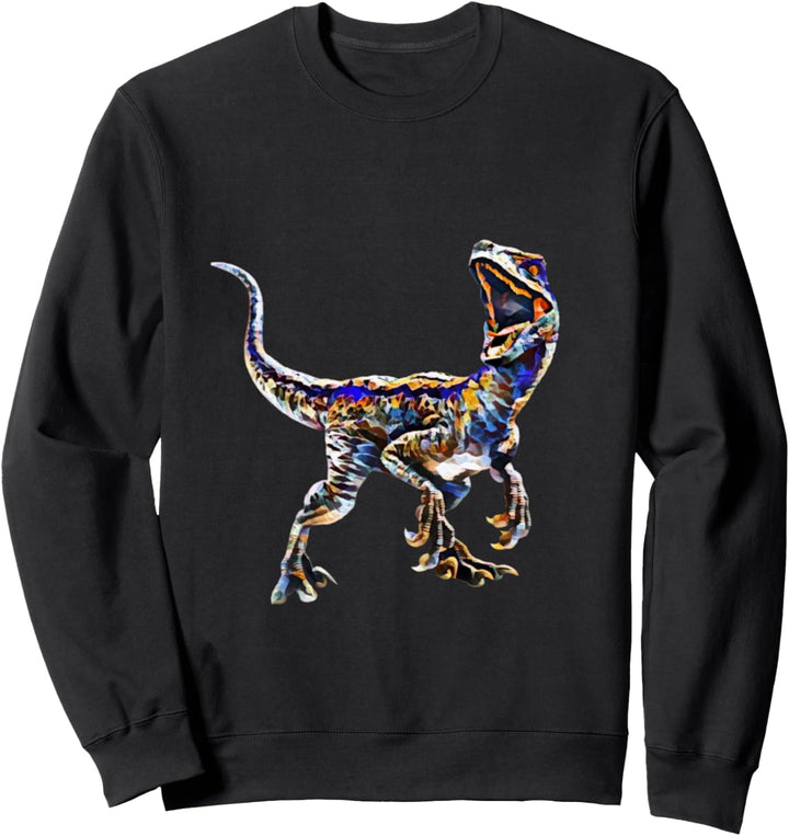 Velociraptor Raptor Motiv Dinosaurier Saurier Urzeit Dino Sweatshirt