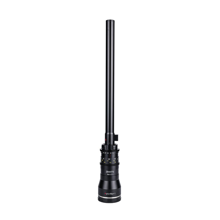 AstrHori 28 mm F13 2X Makrosondenobjektiv Vollformat Spezialobjektiv Eingebautes Ringlicht für spieg