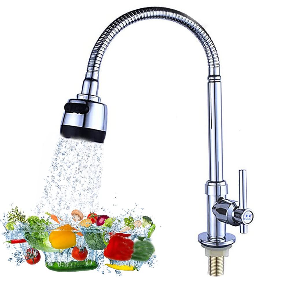 Wasserhahn Küche, Waschbecken Armaturen, Küche Spültischarmatur, Küchenarmatur 360° Schwenkbar Mit B