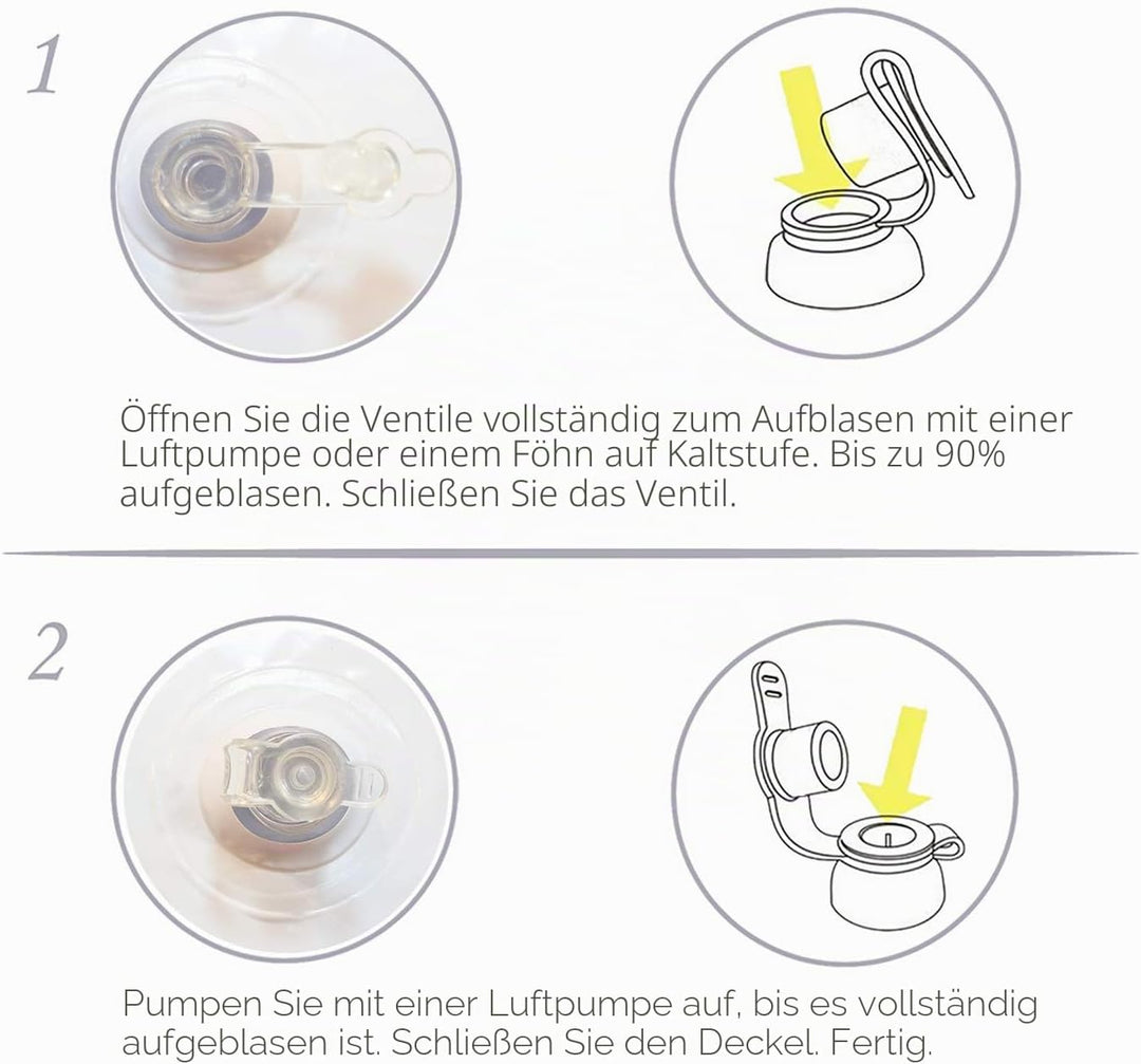 Novelty Place Riesige aufblasbare Würfel 2 Stück, 20 Zoll weisse und Schwarze Jumbo-Würfel für Indoo