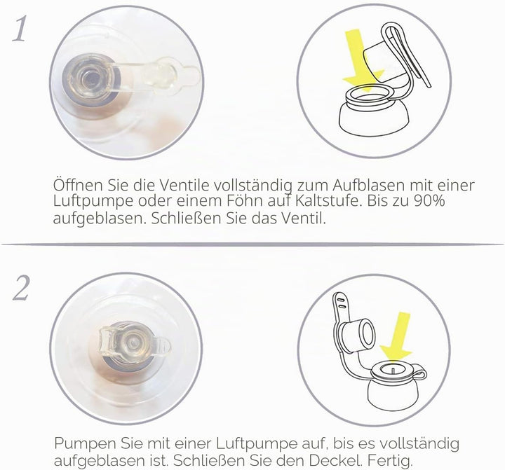 Novelty Place Riesige aufblasbare Würfel 2 Stück, 20 Zoll weisse und Schwarze Jumbo-Würfel für Indoo