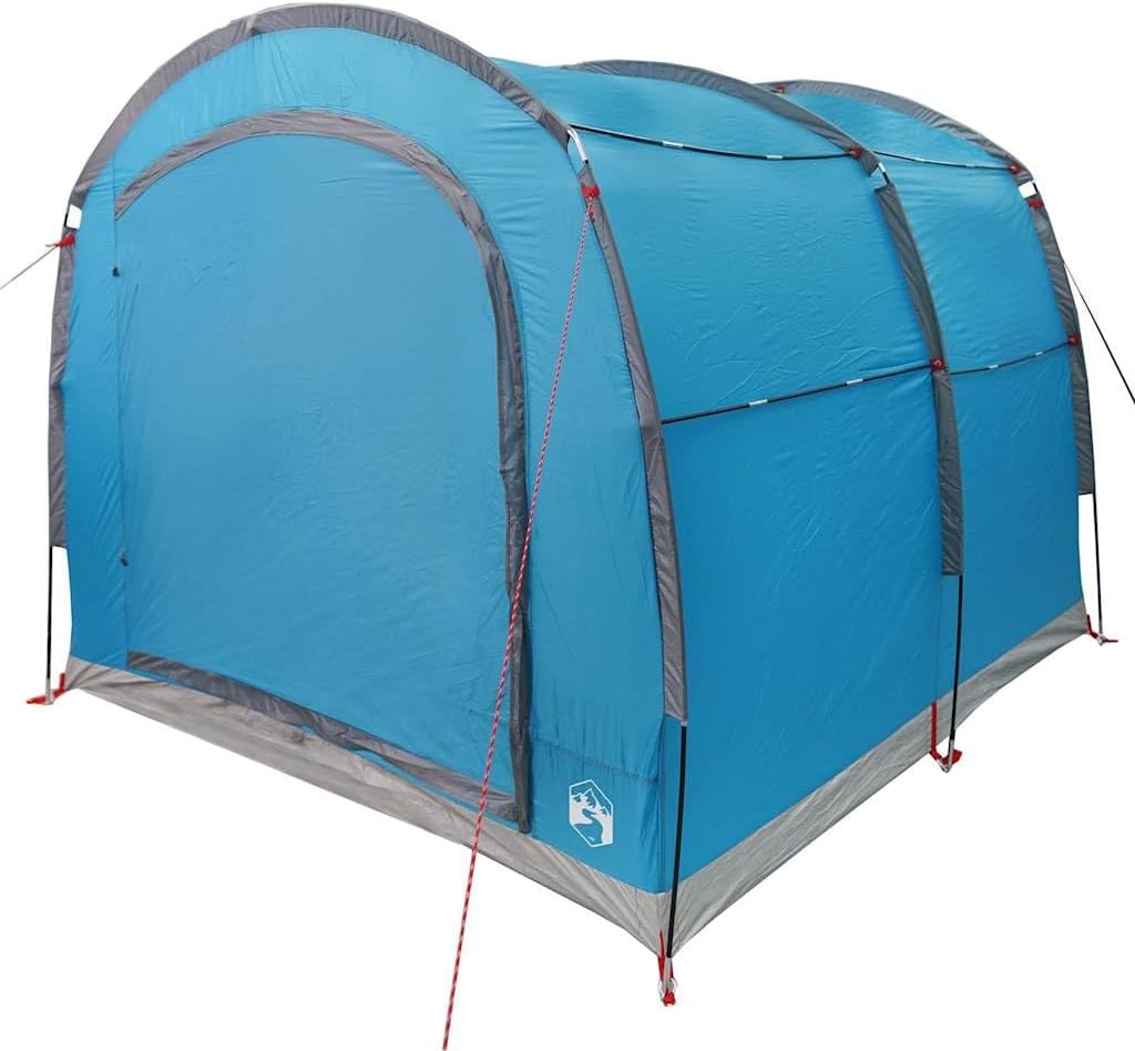 Fahrrad Lagerzelt mit Dach und Stauraum Blau 268 x 240 x 191 cm aus Polyester mit Tragetasche und Lu