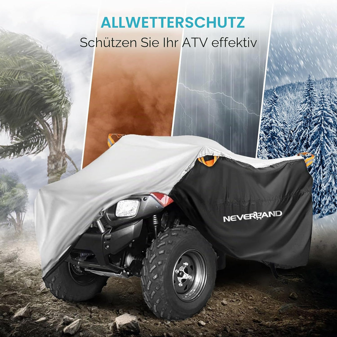 NEVERLAND ATV-Abdeckung, wasserdicht, strapazierfähig, 4 x 4 Quad-Abdeckungen, Allwetterschutz, 203