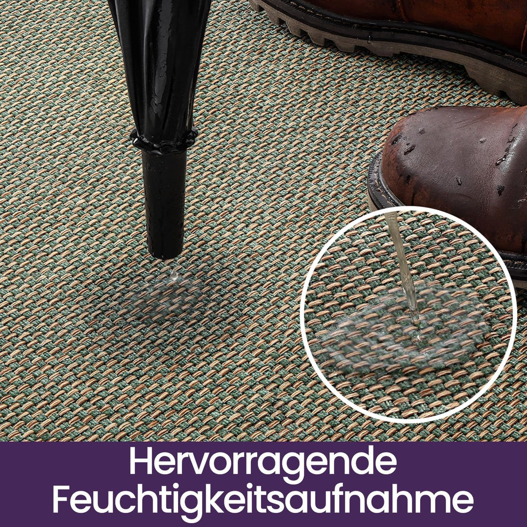 DEXI Fussmatte Innen 90 x 140 cm, rutschfest Schmutzfangmatte mit Gummirücken, absorbierend Fussmatt