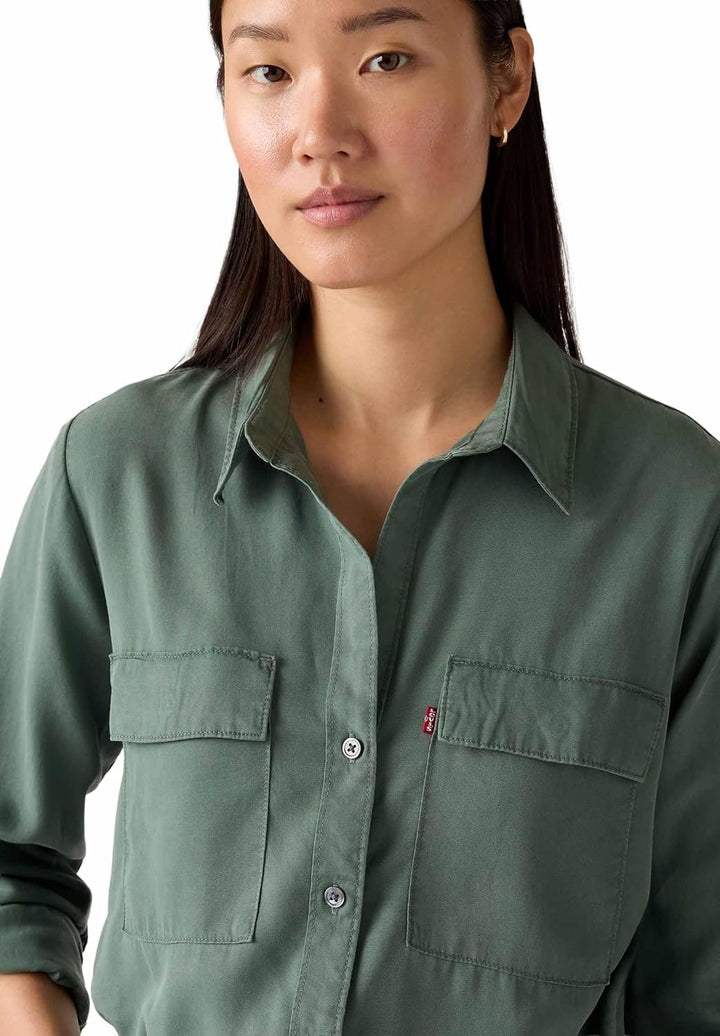 Levi's Damen Doreen Utility Hemd XXL Dark Forest, XXL Dark Forest