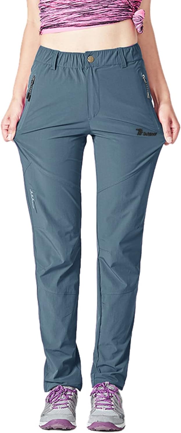 YSENTO Damen Wanderhose Outdoorhose Wasserdicht Schnelltrockend Stretch Trekkinghose Funktionshose m