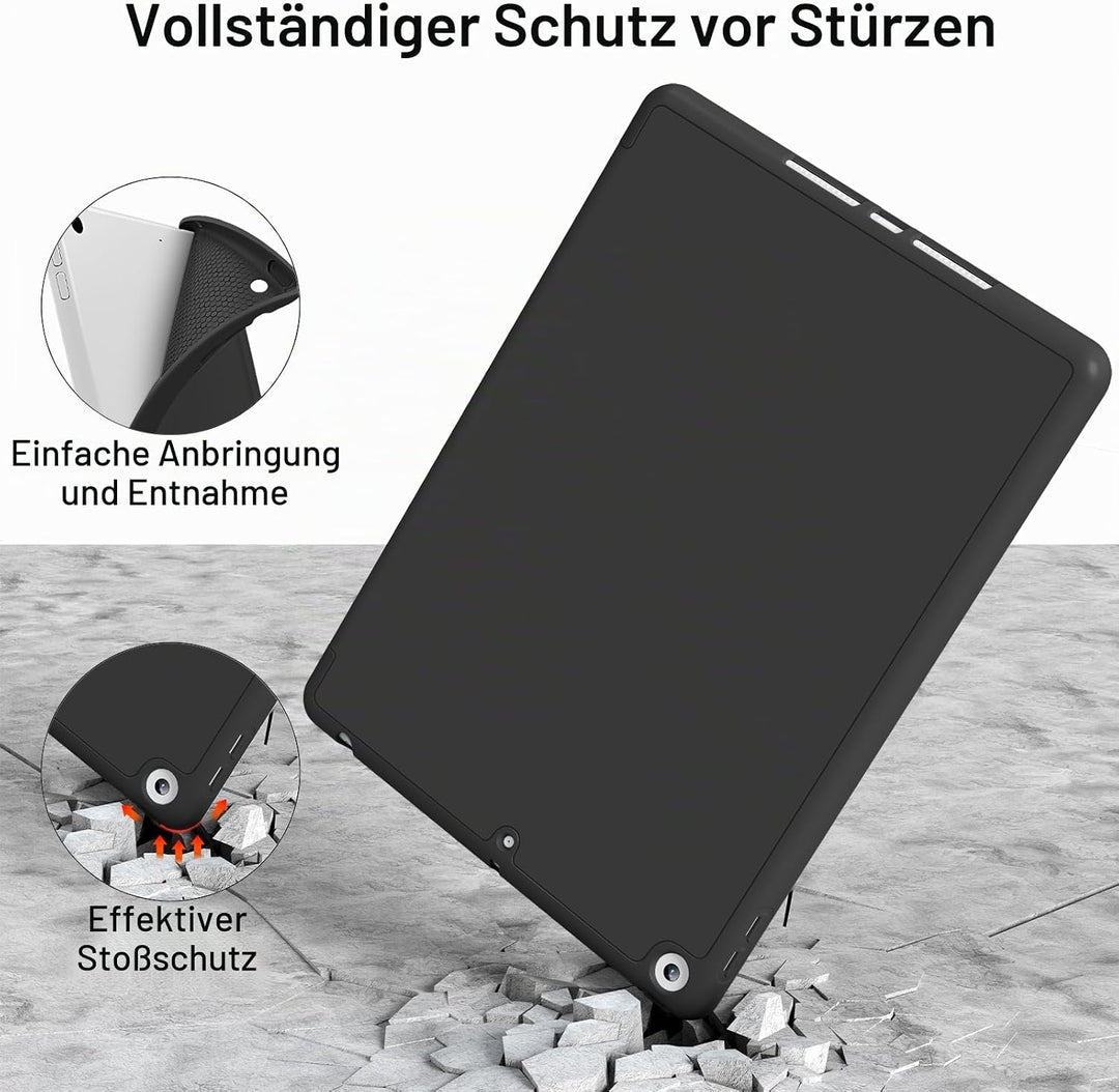 Tastatur Hülle für iPad Pro 11" 4.Gen 2022/3.Gen 2021/2.Gen 2020 mit Pencil Halter,red-3, red-3
