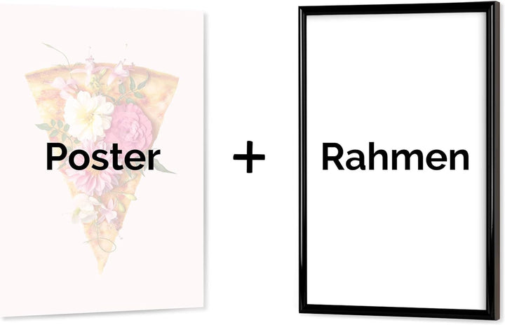 artboxONE Poster mit weissem Rahmen 45x30 cm Für Kinder ABC Lernposter Autos und Fahrzeuge - Bild AB