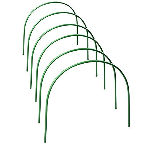 Takefuns Tunnelbögen, 6 Stück, hoher Garten-Stützrahmen, Gewächshaus-Reifen, Pflanzentunnel für Gart