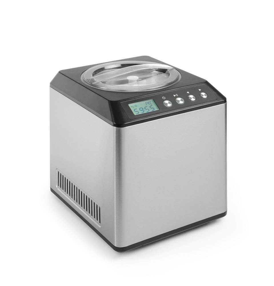 HENDI Eiscreme-Maschine, Eismaschine, Speiseeisbereiter, Eisbehälter 2L, Temperaturbereich: -10°C bi
