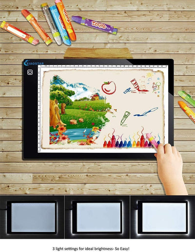 XIAOSTAR A4 beleuchtetes Tablet Kopiertafel mit LED A4, super dünn, für Zeichentafel mit USB-Kabel m