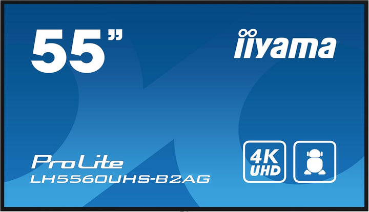 iiyama Prolite LH5560UHS-B2AG 139cm 54.6" Digital Signage Display VA LED Panel 4K UHD HDMI Audio-Out