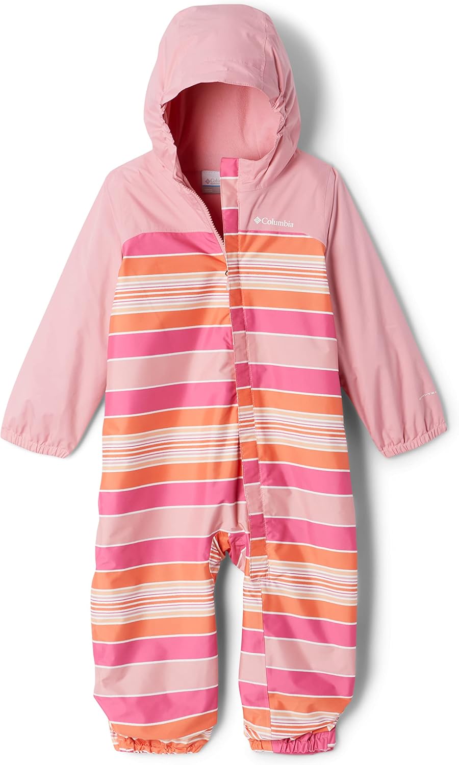 Columbia Unisex Regenanzug Baby, Critter Jitters II 3 Jahre Wild Geranium Danby Stripe, Pink Orchid,