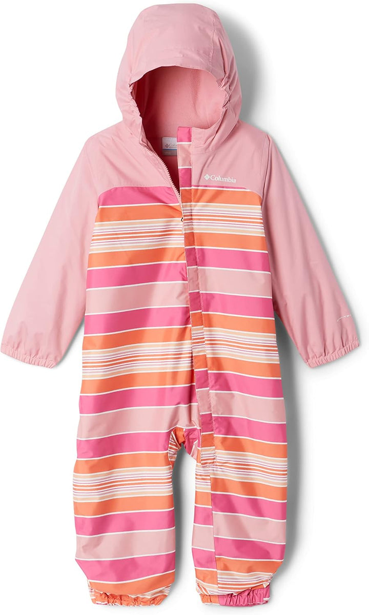 Columbia Unisex Regenanzug Baby, Critter Jitters II 3 Jahre Wild Geranium Danby Stripe, Pink Orchid,
