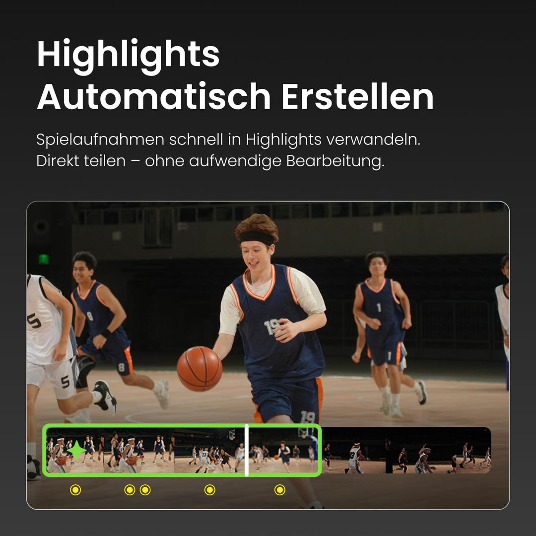 XbotGo Falcon 4K AI Sportkamera, Edge Green